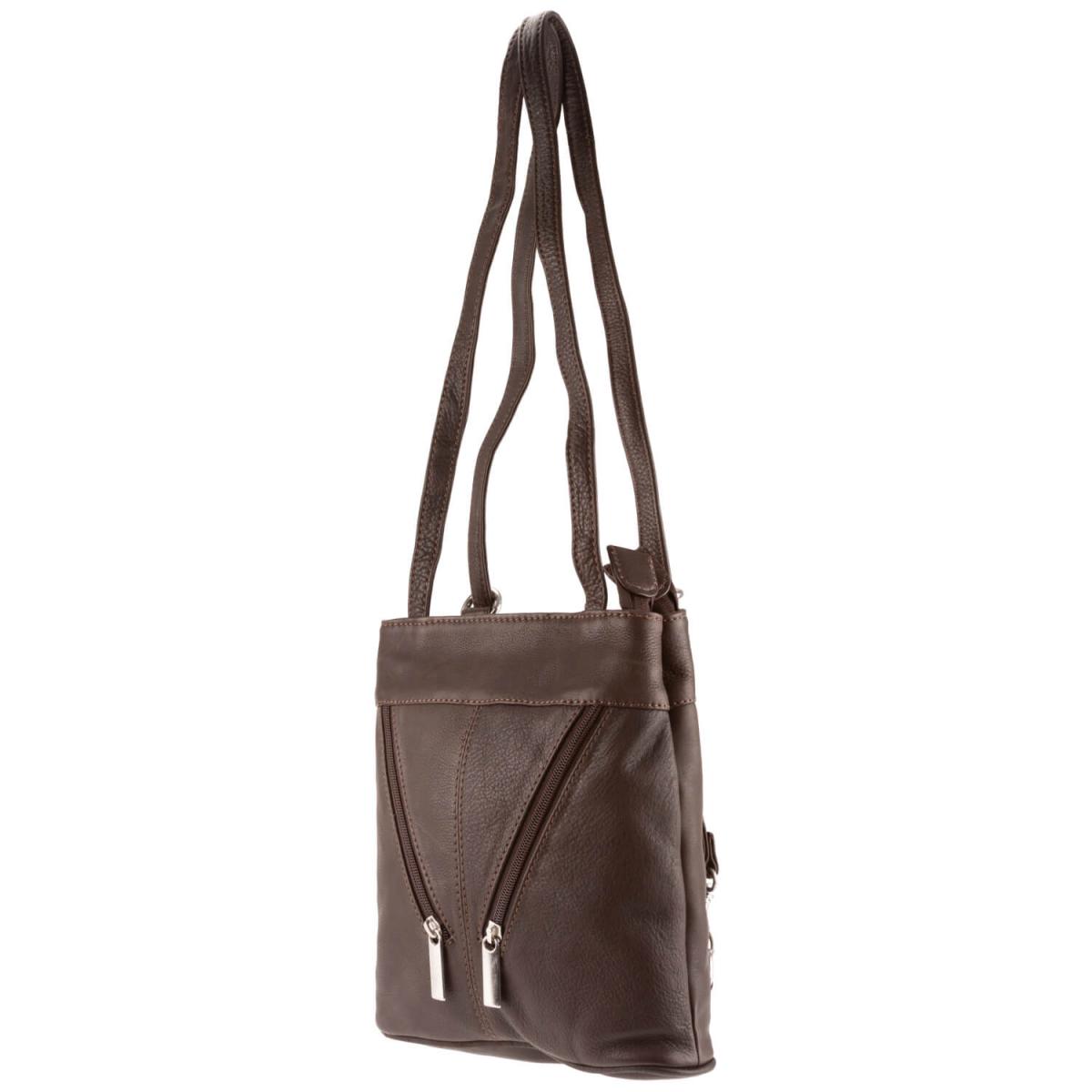 ALPENLEDER | Damen-Handtasche  MACHU PICCHU (schokobraun) 4717-s